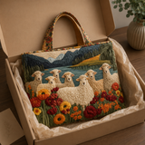 Handmade bag - Sheep at the lake