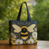 Craft bag - Bee with daisies and stars