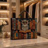 Handmade bag - Owl and old books