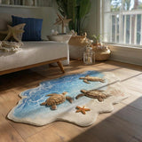 Aqua Paradise Custom Shape Area Rug
