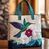 Craft bag - Hummingbird and white flower