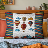 Balloon Breeze Quilted Bedding Pillow Case NCU0DK6359