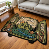 Camp Window Custom Shape Area Rug