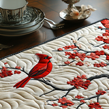 Cherry Cardinal Quilted Placemat NCU0DV1126