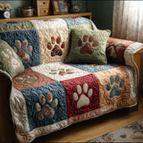 Classic Paw Quilted Sofa Cover NCU0PT10987