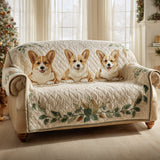 Corgi Infinite Quilted Sofa Cover NCU0HH1673