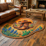 Cowboy Spirit Custom Shape Area Rug