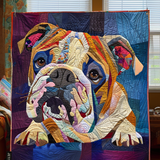 Cozy Bulldog Quilted Blanket NCU0DV1453
