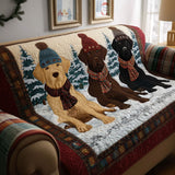 Labrador Retriever Quilted Sofa Cover NCU0VT339