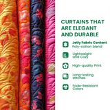 Azure Sky Serpents Quilted Curtains NCU0XD2175