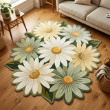 Daisy Garden Custom Shape Area Rug