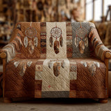 Desert Kaleidoscope Quilted Sofa Cover NCU0PT11192