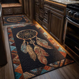 Dream Catcher Dark Kitchen Area Rug