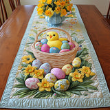 Easter Basket Chick Quilted Table Runner NCU0NT3310