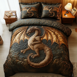 Eldritch Ember 3-Piece Quilted Bedding Set NCU0DV2507