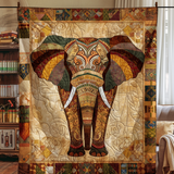 Elephant Embrace Quilted Blanket NCU0DV068
