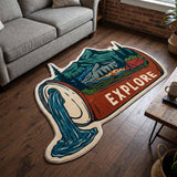 Explore Flow Custom Shape Area Rug