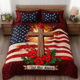 Cross 3-Piece Quilted Bedding Set NCU0VT189