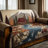Woodland Quilted Sofa Cover NCU0VT360
