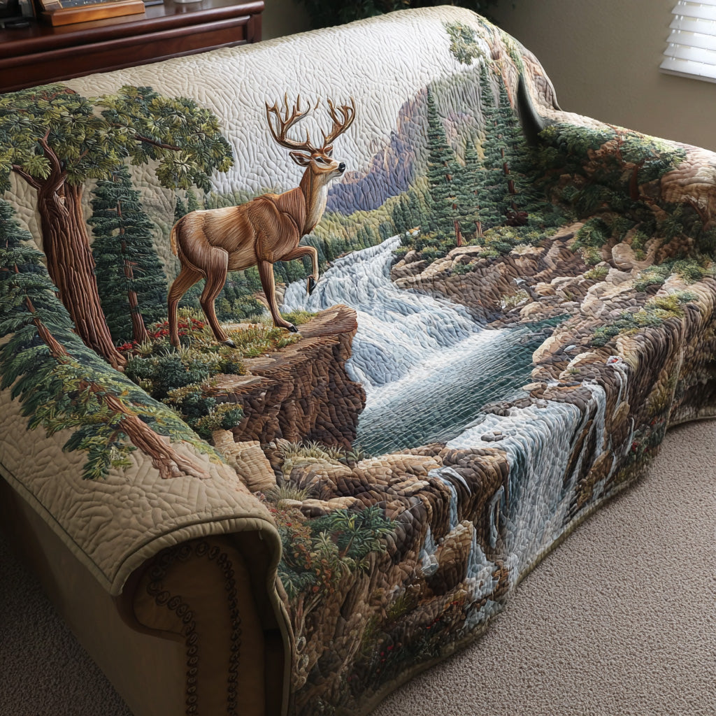 Woodland Quilted Sofa Cover NCU0VT360