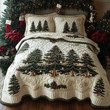 Golden Fir 3-Piece Quilted Bedding Set NCU0DV8142