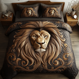 Golden Mane 3-Piece Quilted Bedding Set NCU0DV2483
