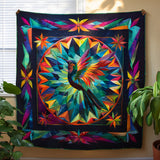 Heritage Hummingbird Quilted Blanket NCU0PT245