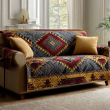 Heritage Diamonds Quilted Sofa Cover NCU0XD2423
