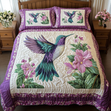 Hummingbird Glow 3-Piece Quilted Bedding Set NCU0DK7391