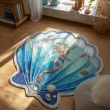 Mermaid Lagoon Custom Shape Area Rug