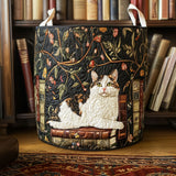 Cozy Cat Quilted Laundry Basket NCU0QN034