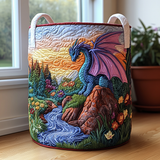 Mystic Dragon Quilted Laundry Basket NCU0DDK659
