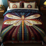 Dragonfly 3-Piece Quilted Bedding Set NCU0VT91