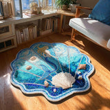 Ocean Bloom Custom Shape Area Rug NCU0DV9644