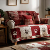 Pet Paw Quilted Sofa Cover NCU0VT338