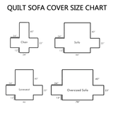 Parade of Gnomes Quilted Sofa Cover NCU0TH3800