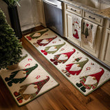 Red and Green Kitchen Area Rug