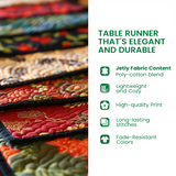 Star Spangled Blossoms Quilted Table Runner NCU0NT5974