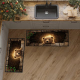 Silent River Edge Kitchen Area Rug