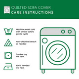 Golden Sunflowers Quilted Sofa Cover NCU0TV540