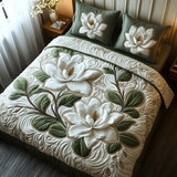Southern Bloom 3-Piece Quilted Bedding Set NCU0DV3625