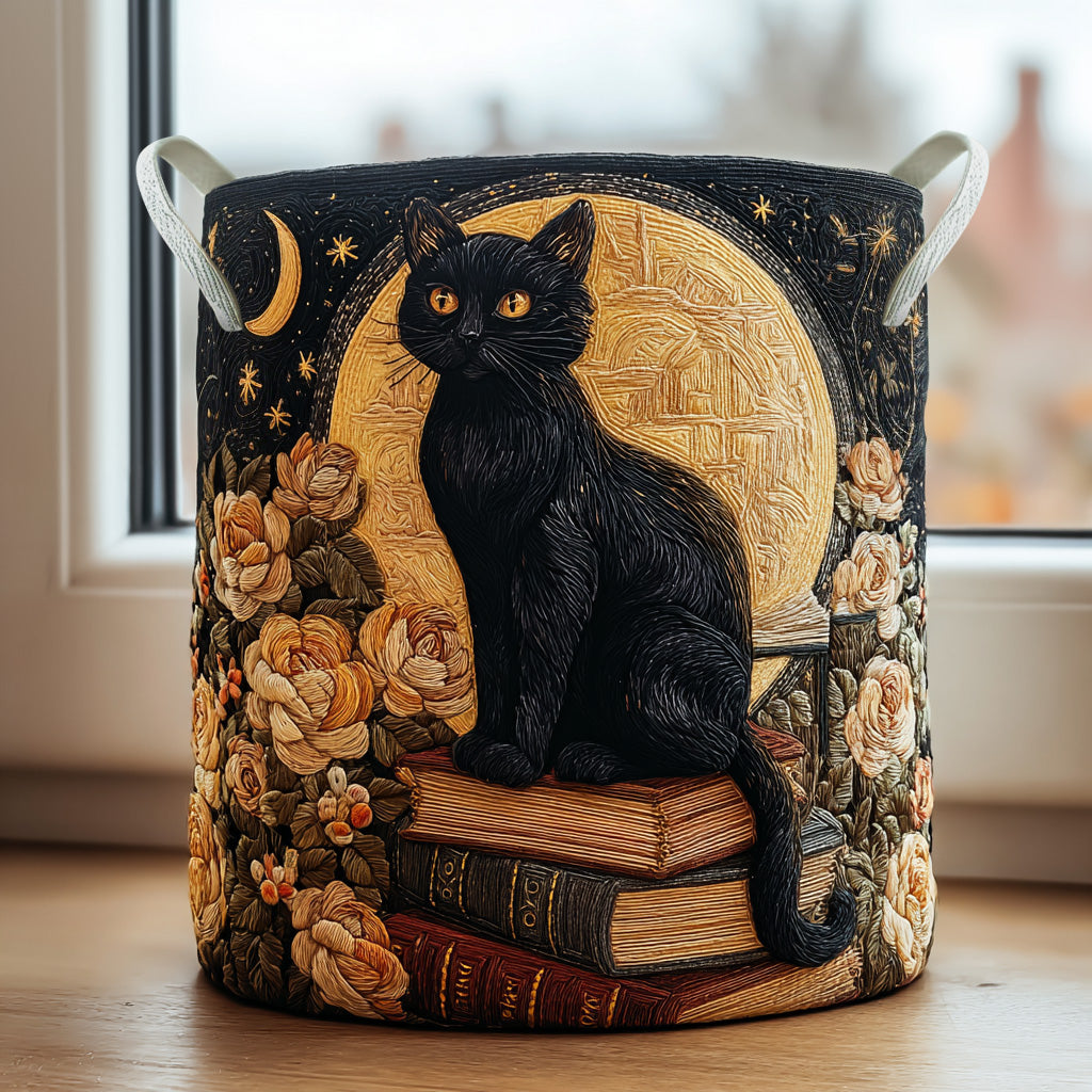 Cat Quilted Laundry Basket NCU0QN014
