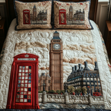 Vintage London 3-Piece Quilted Bedding Set NCU0VH4761