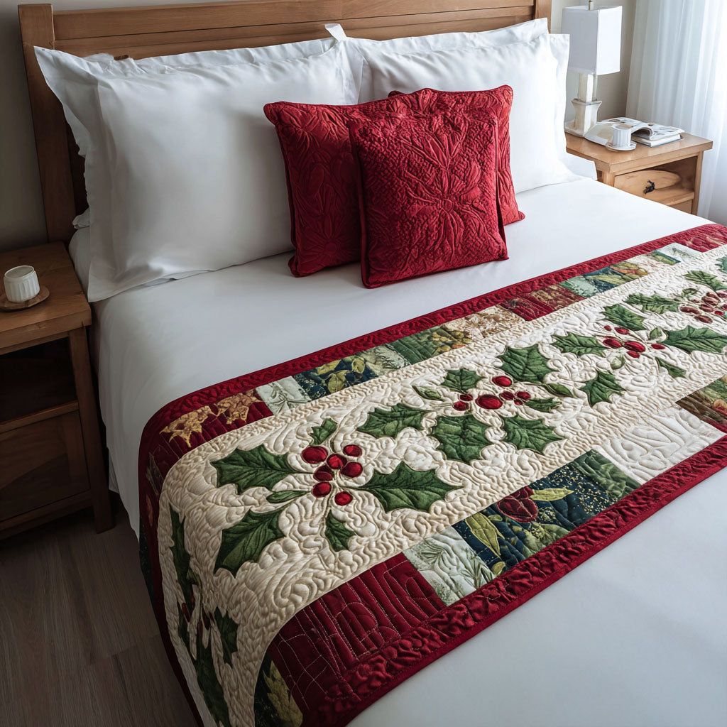 Christmas Quilted Bed Runner NCU0VT249