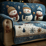 Whispering Snowlight Quilted Sofa Cover NCU0PT10387
