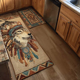 Wolf Chief Kitchen Area Rug