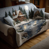 Woodland Rustic Calm Quilted Sofa Cover NCU0TD1796