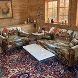 Woodland Rustic Shade Quilted Sofa Cover NCU0TD1802