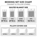Humming Harmony 3-Piece Quilted Bedding Set NCU0DV2008