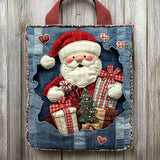 Vintage Santa WN0801098CL Quilted Tote Bag